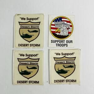 operation desert storm we support‎ desert storm stickers decal vintage 2.5 inch